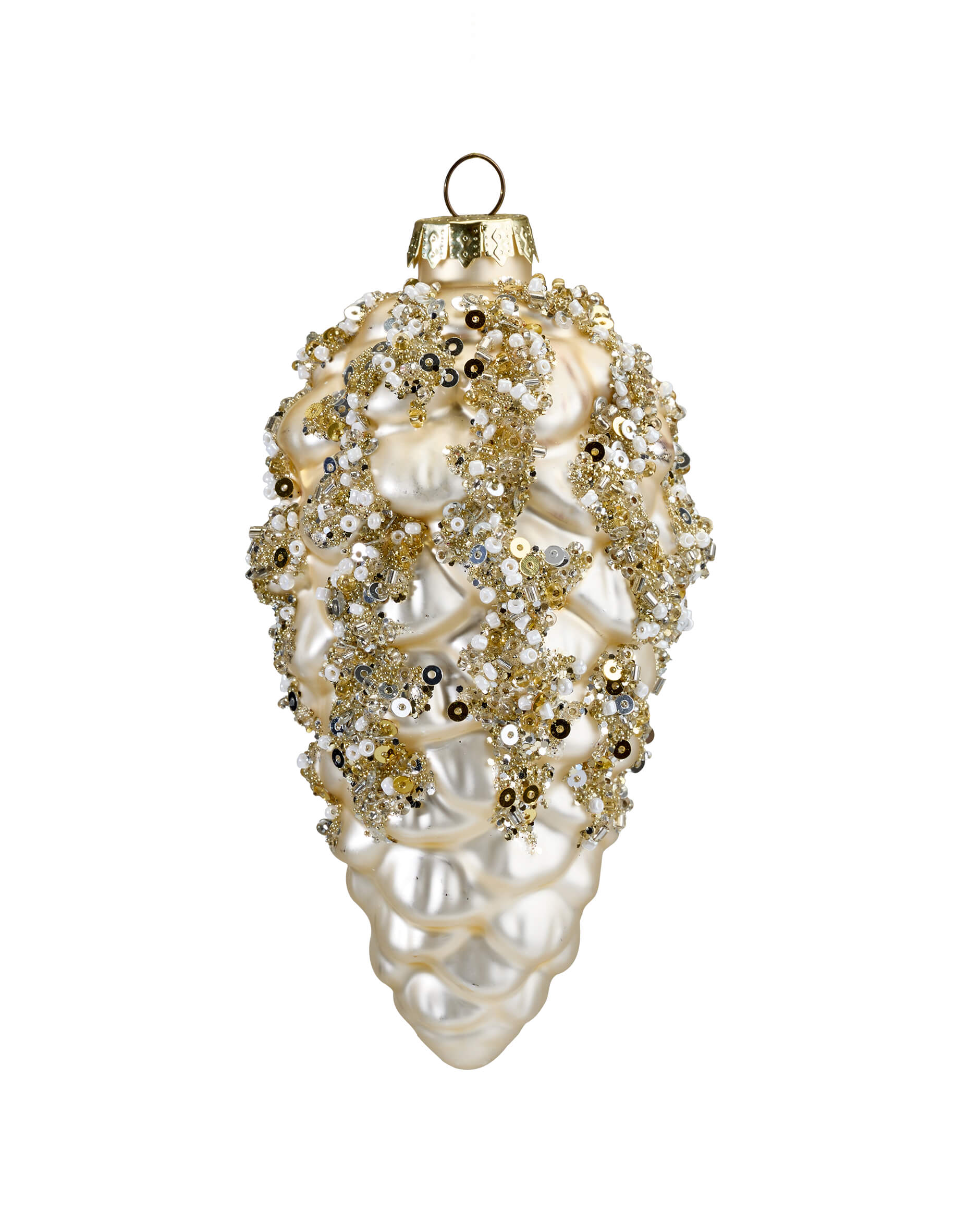 Ethan-kuusenkoriste, käpy samppanja