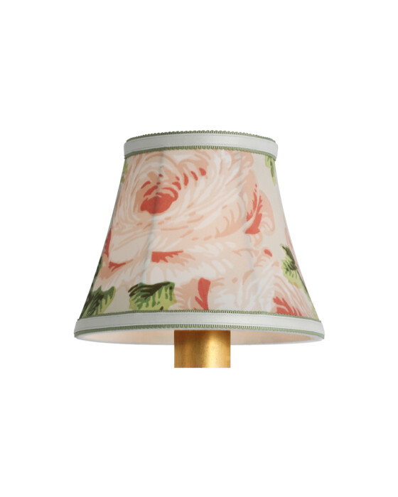 Schumacher 5"" lampskärm blush salisbury chintz bell empire | Belysning - Lamptillbehör - Lampskärmar | Möbelexperten