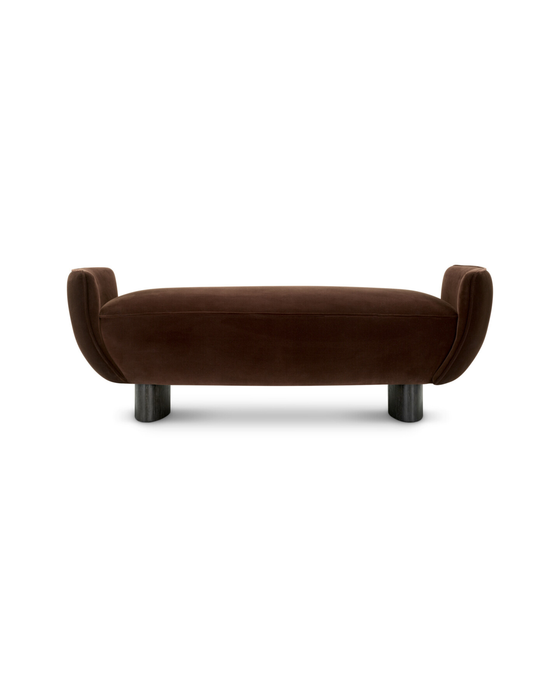 Stirling Bench Sonoma Brown Velvet