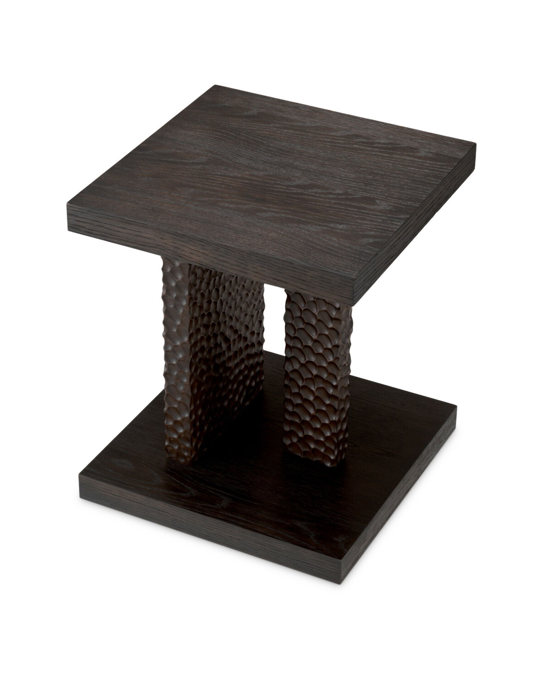 Bravon Side Table Ebony Oak Veneer