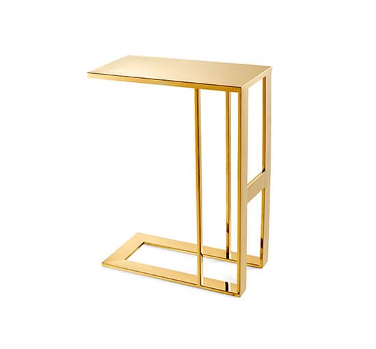 Pierre side table gold