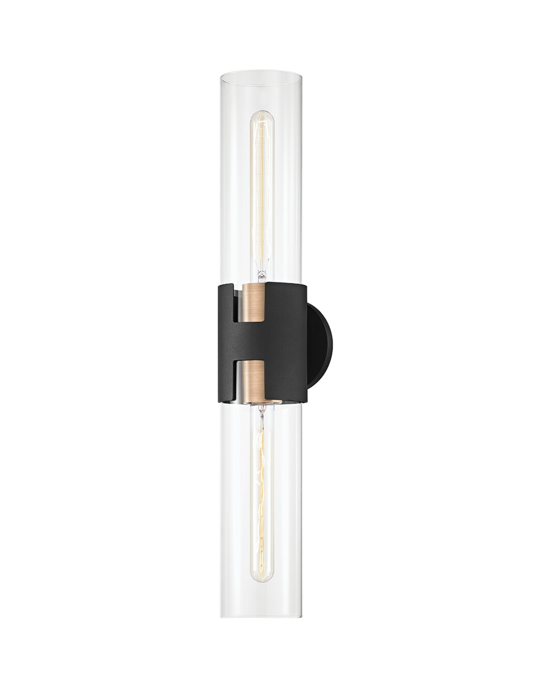 Amado vegglampe messing