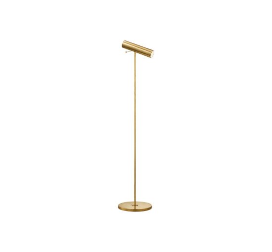 Antique Brass - Lancelot Pivoting Floor Lamp Antique Brass