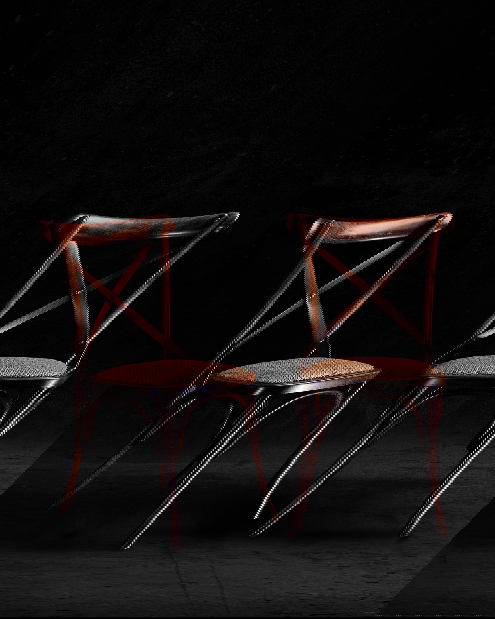 Newport Cross matstol rich brown