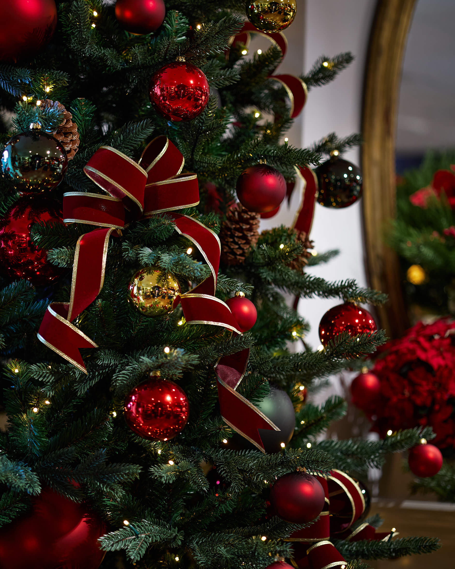 Addison textilband burgundy 9m