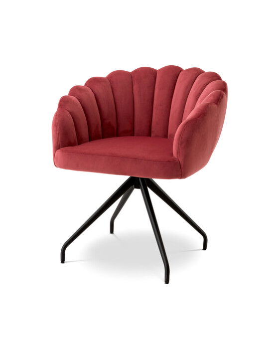 Luzern matstol savona faded red velvet