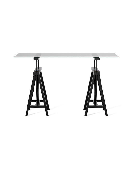 trestle skrivbord modern black