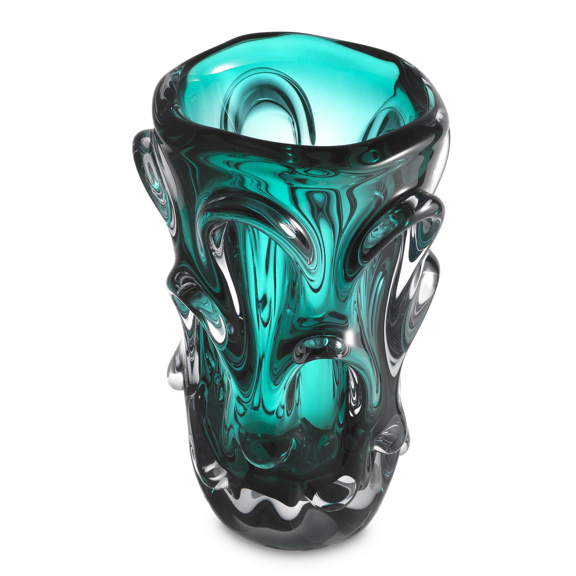 Vase Aila L turquoise OUTLET
