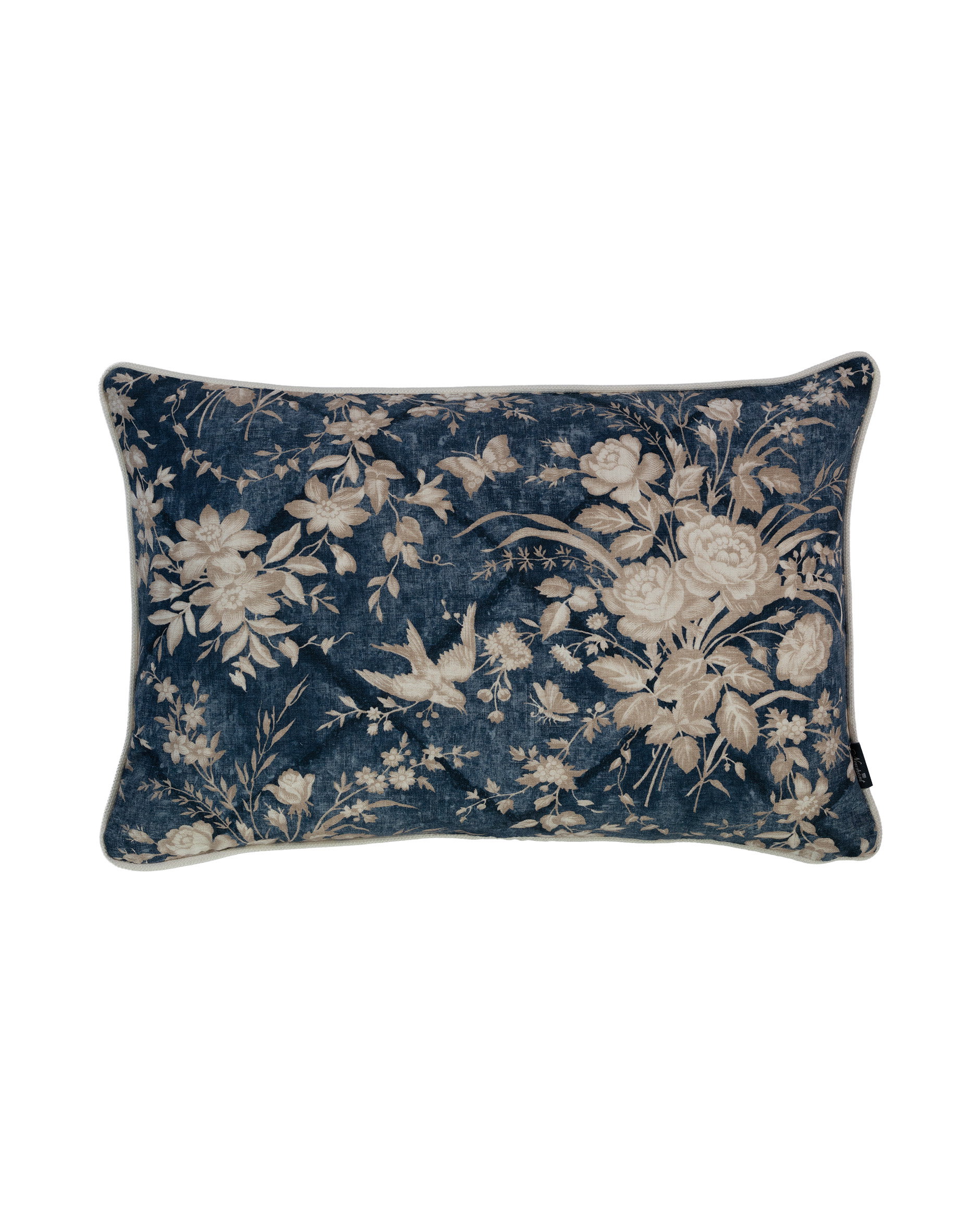 Eliza Floral Kissenhülle Vintage-Blau