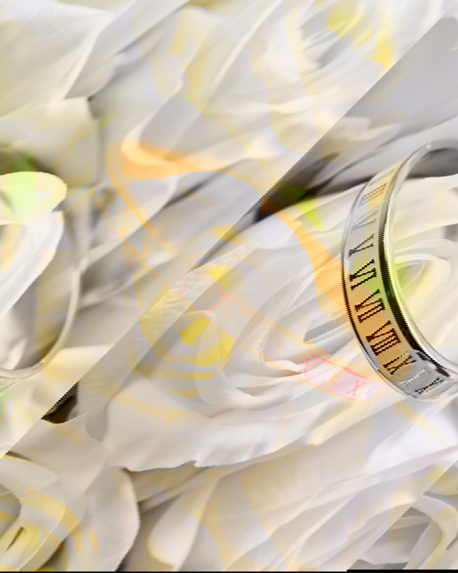 Bangle Romeinse cijfers armband wit