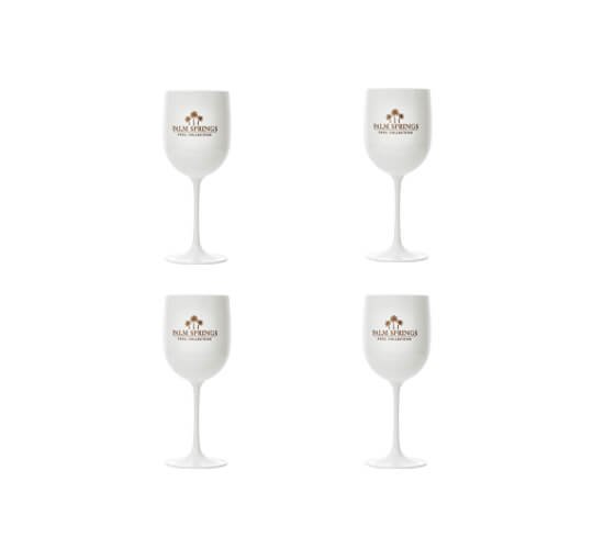 White - Wine Glass, White 4 pcs