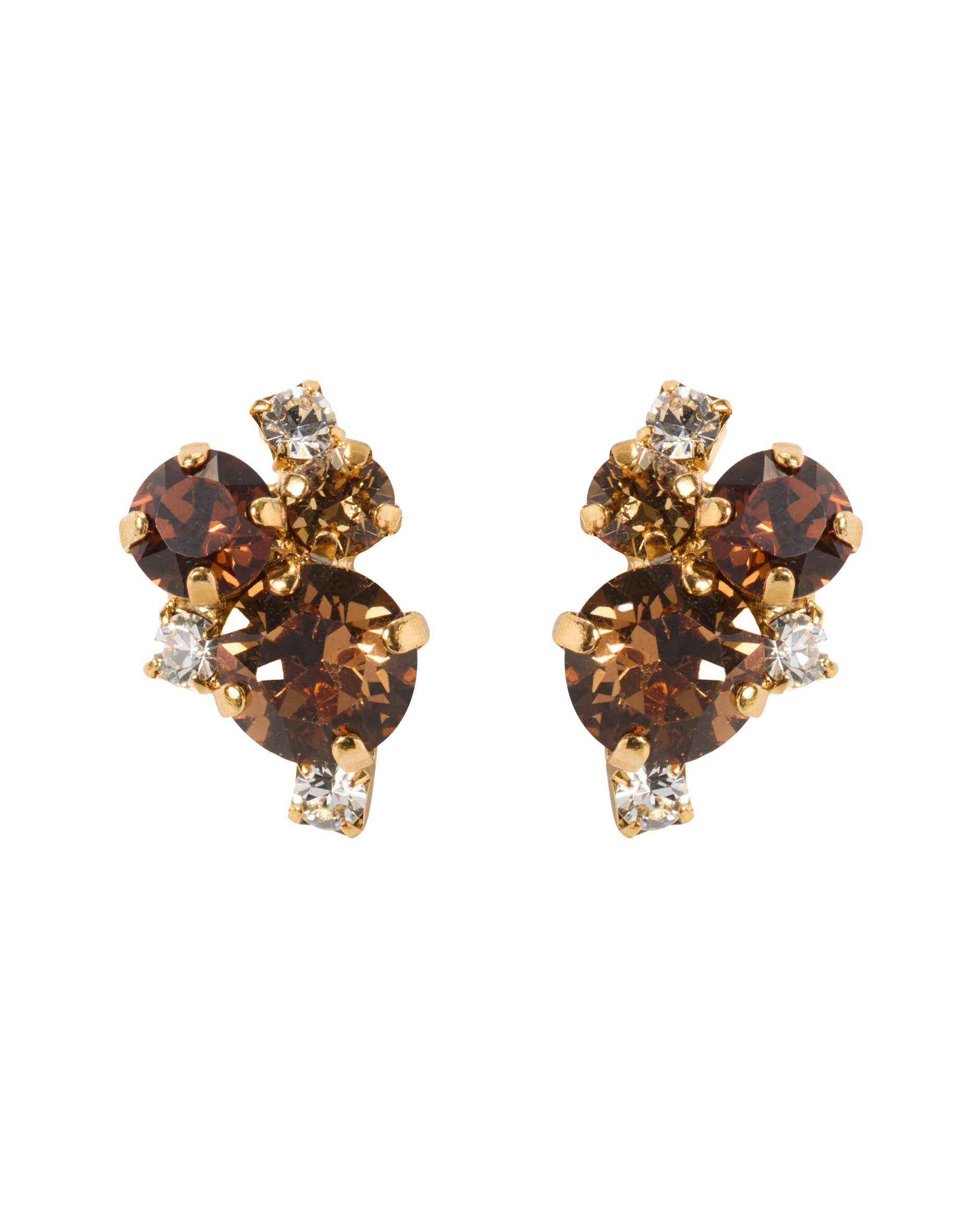 Molly earrings ReCreated topaz combo