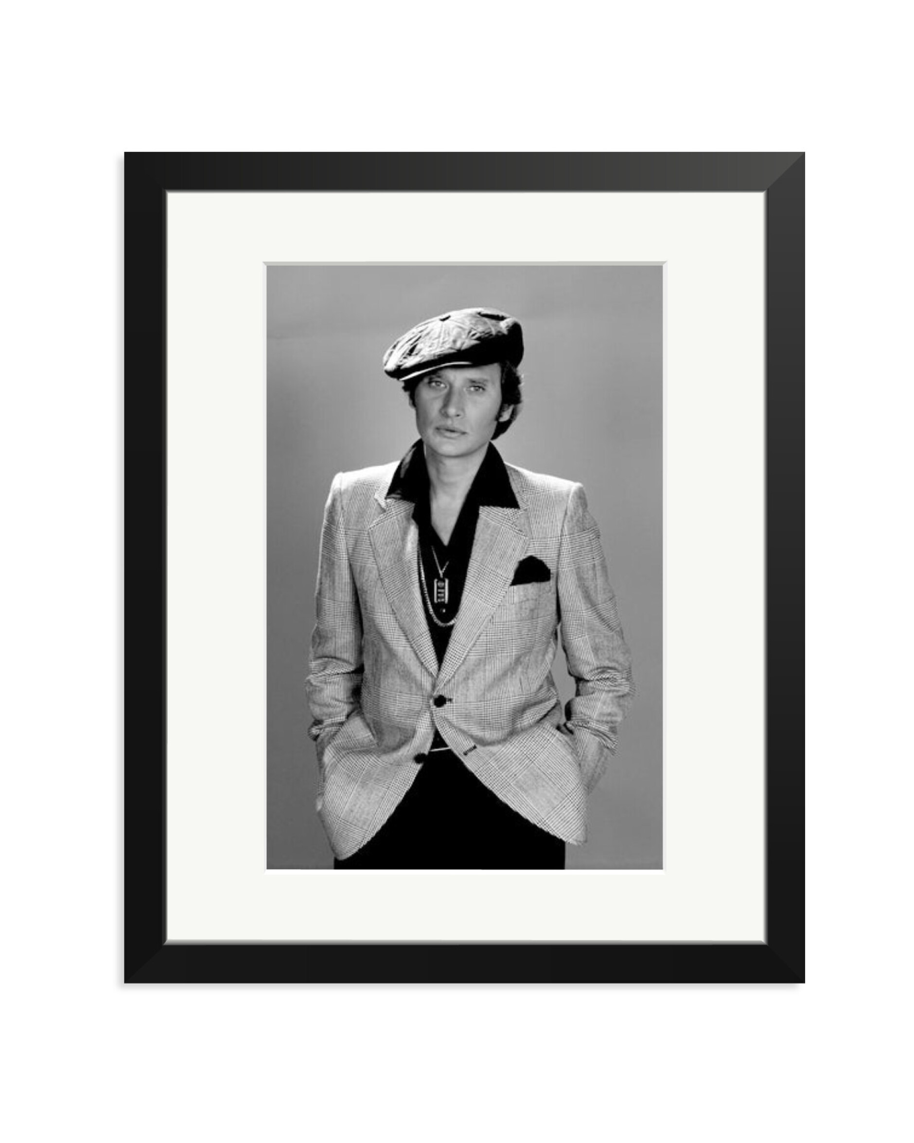 Johnny Hallyday, 1976 Black / Medium