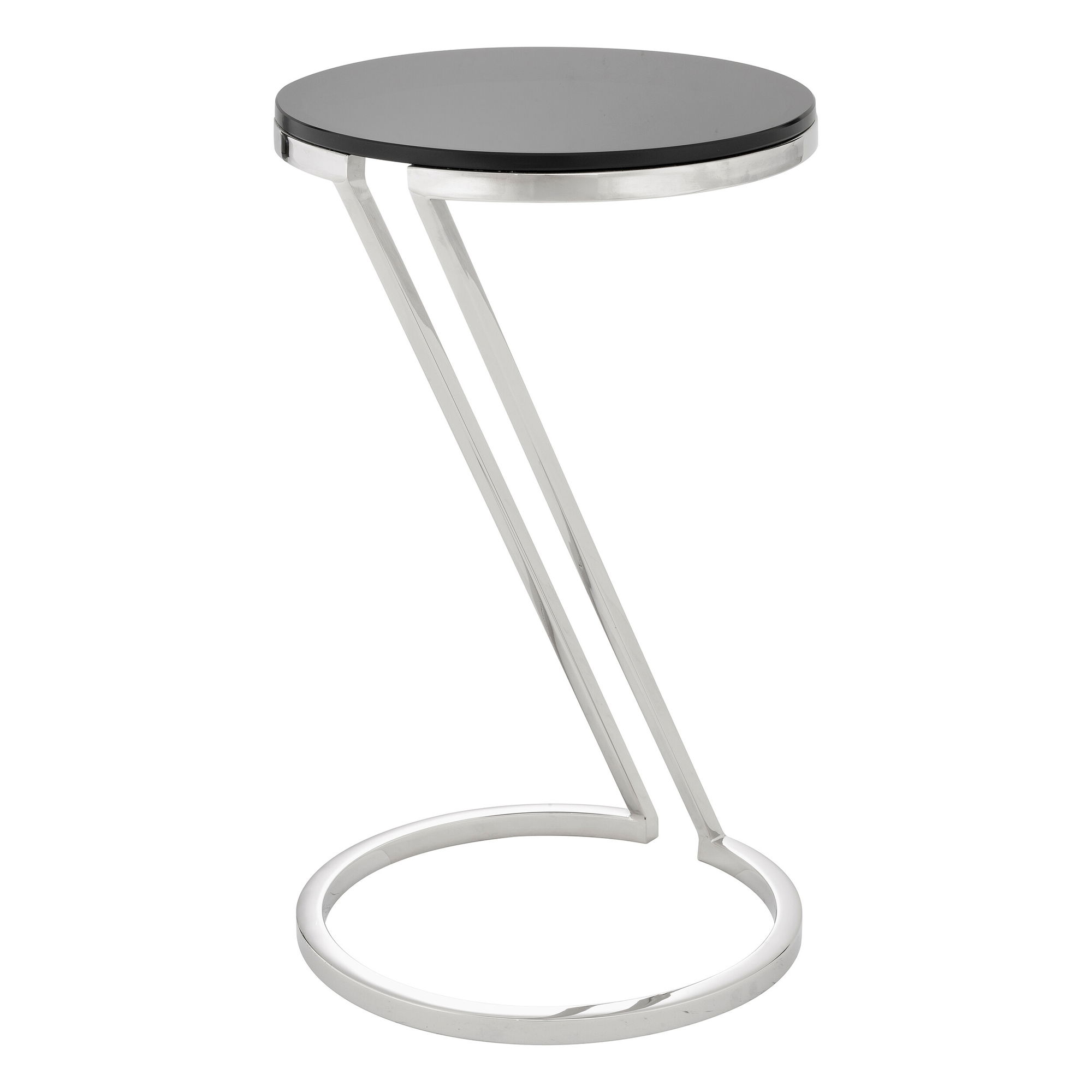 Falcone Side Table Polished Stainless Steel