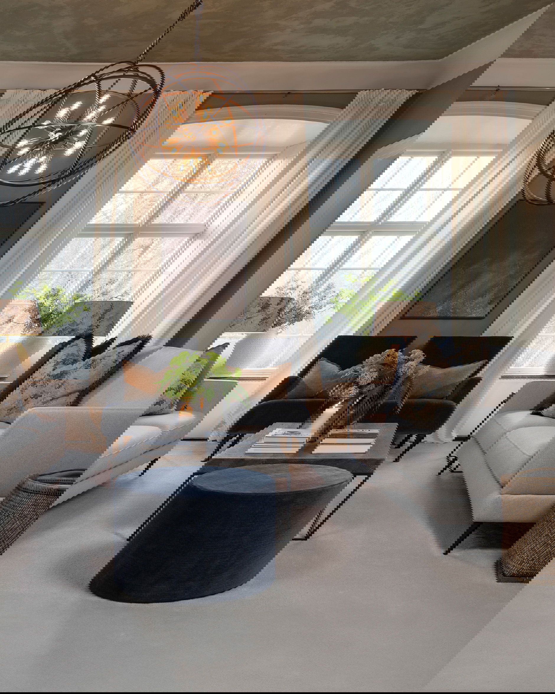 Gabby cushion cover blue