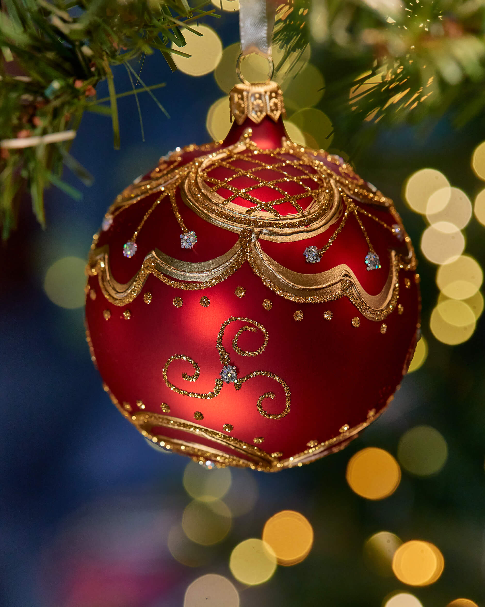 Lux Melia julkula vinröd 8cm