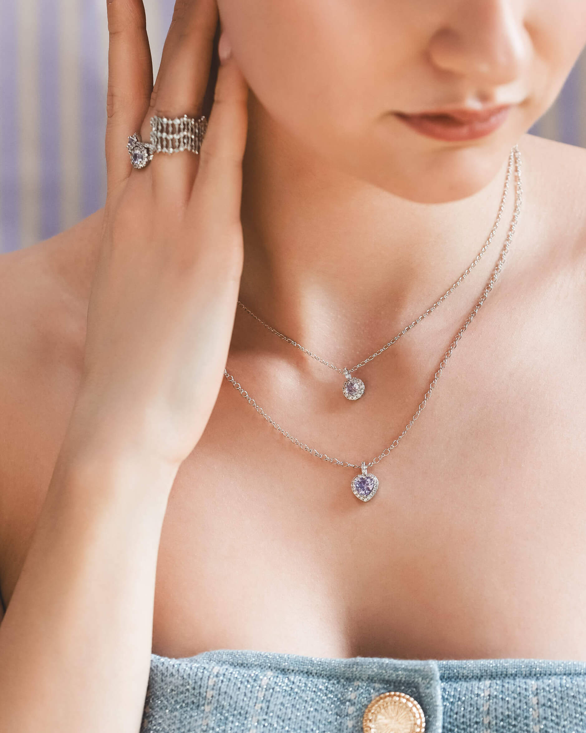 Delphine halsband lavender