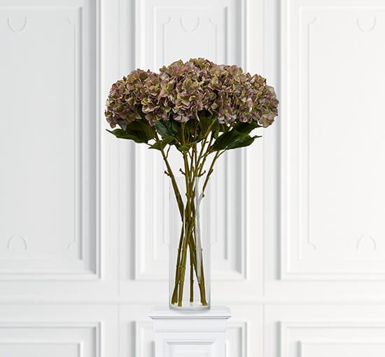 Lilla - Kunstig Hortensia stilk lilla