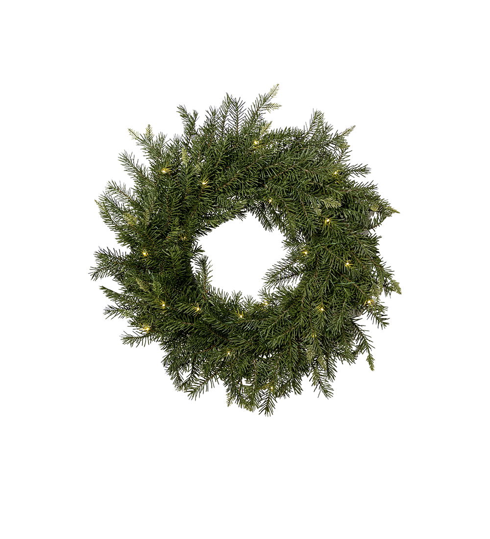 Grankrans belysning Ø65cm