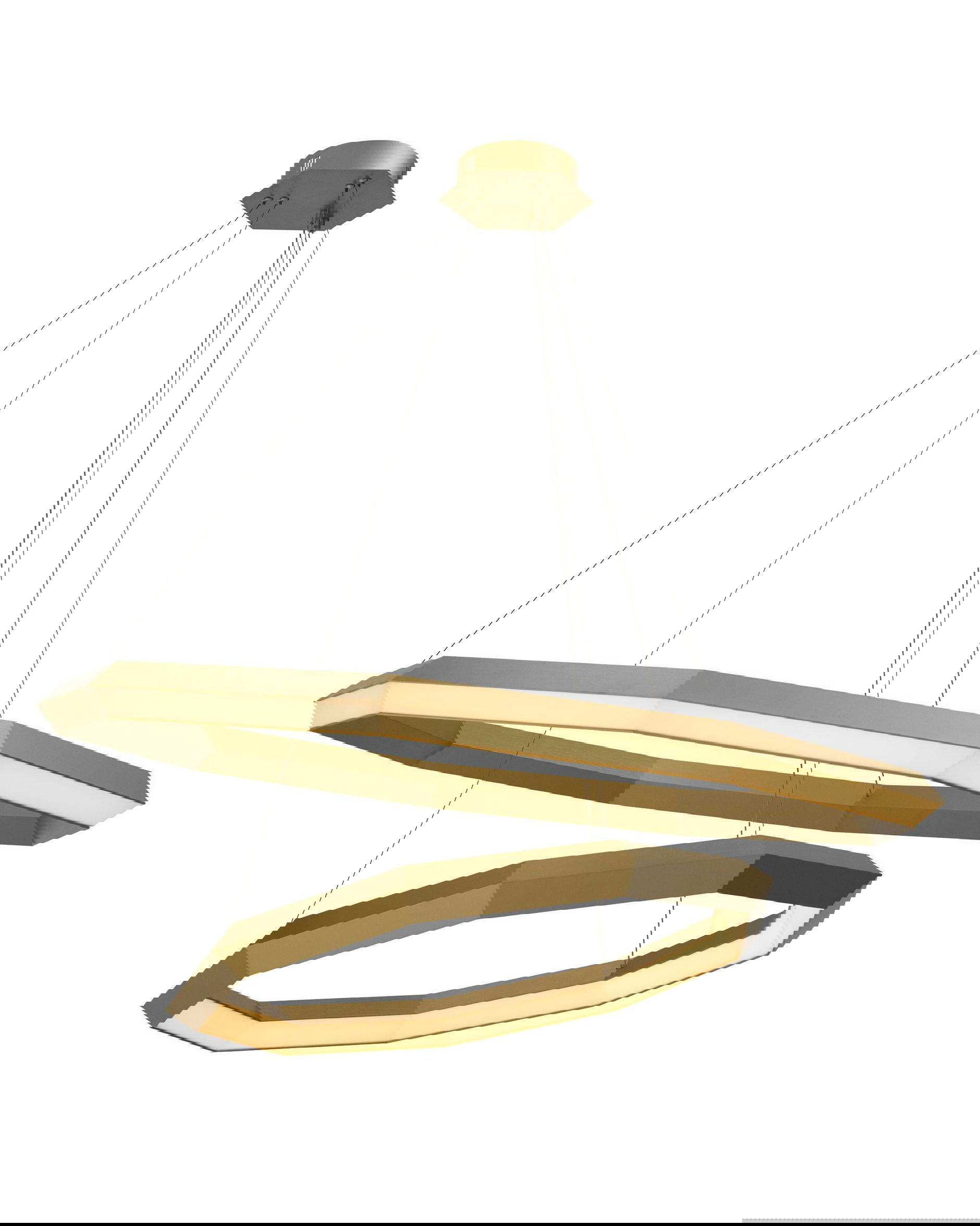 Helvetia taklampa mässing