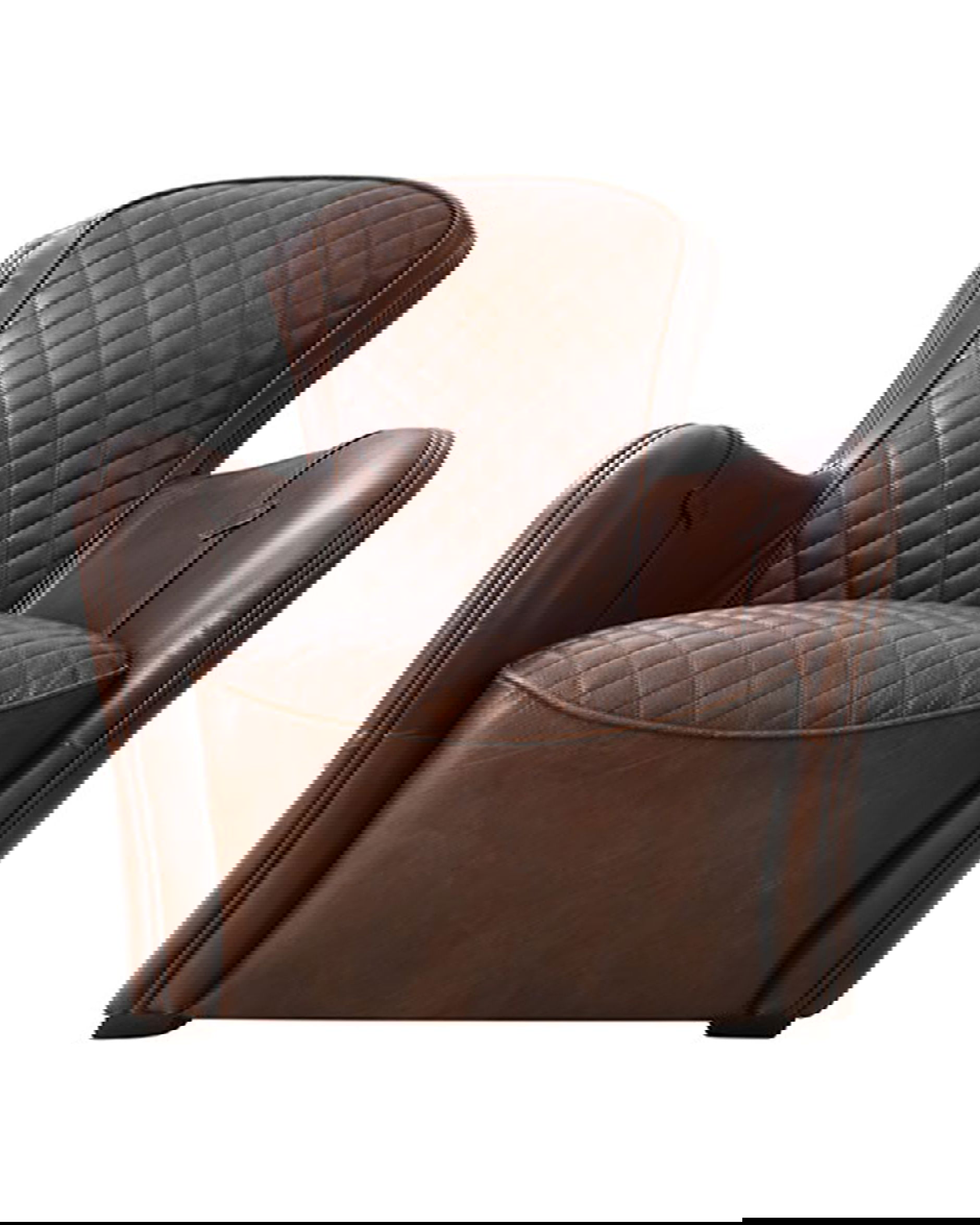 Saddle Leather Armchair Vintage Cigar