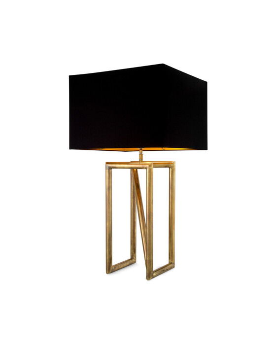 Michelino bordslampa antik mässing