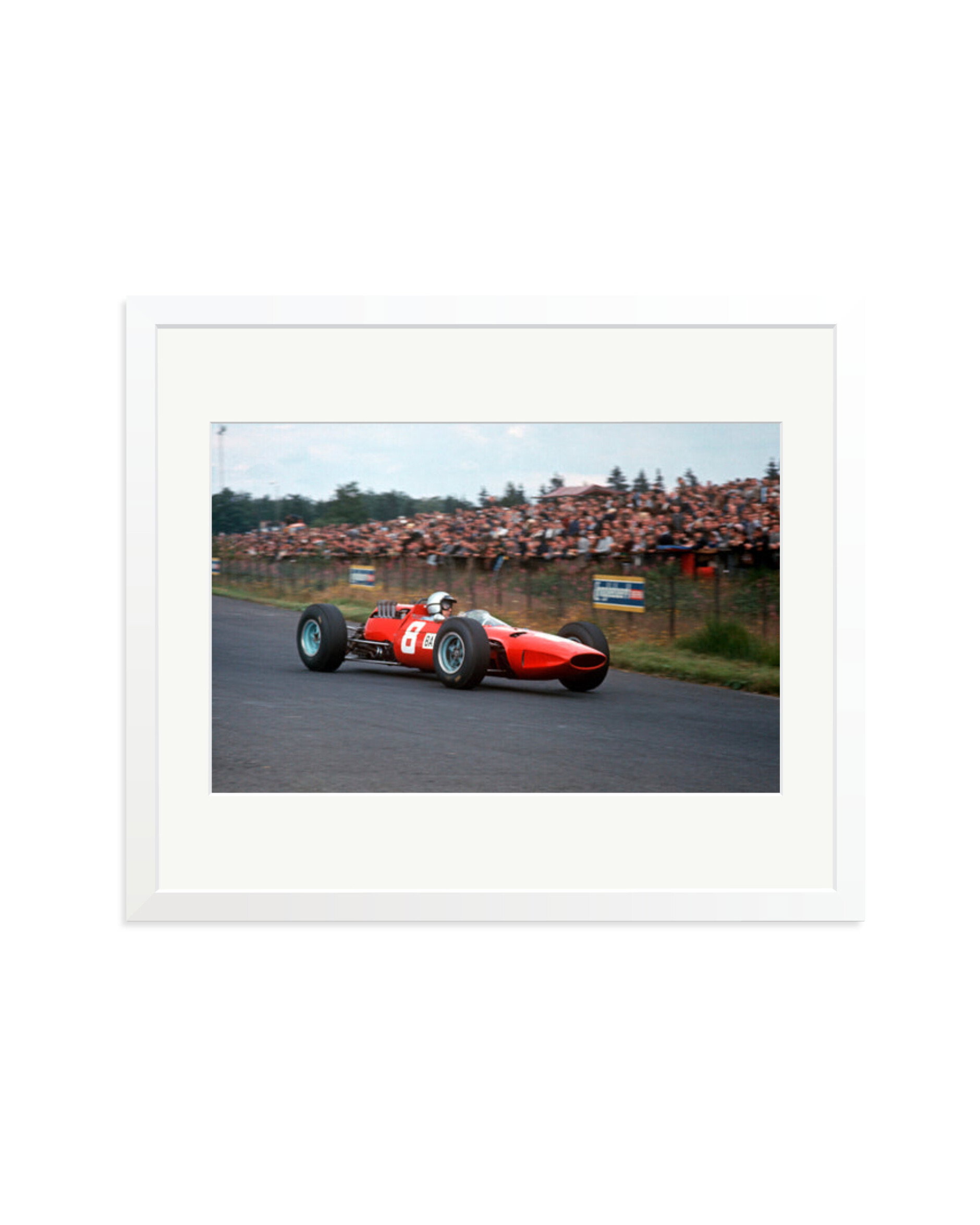 Lorenzo Bandini in Ferrari 156 White / Large