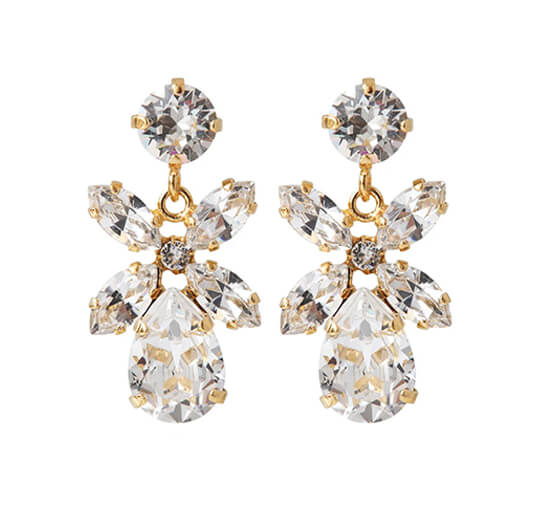 Crystal - Mini Dione Earrings Silk