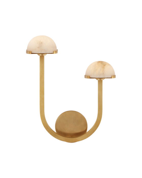 Pedra 15" Asymmetrical Right Sconce Antique Brass