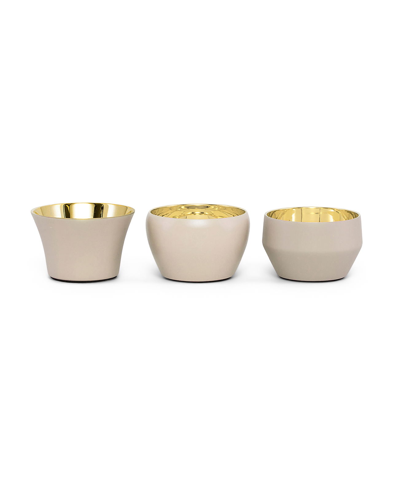 Kin ljushållare beige 3-pack