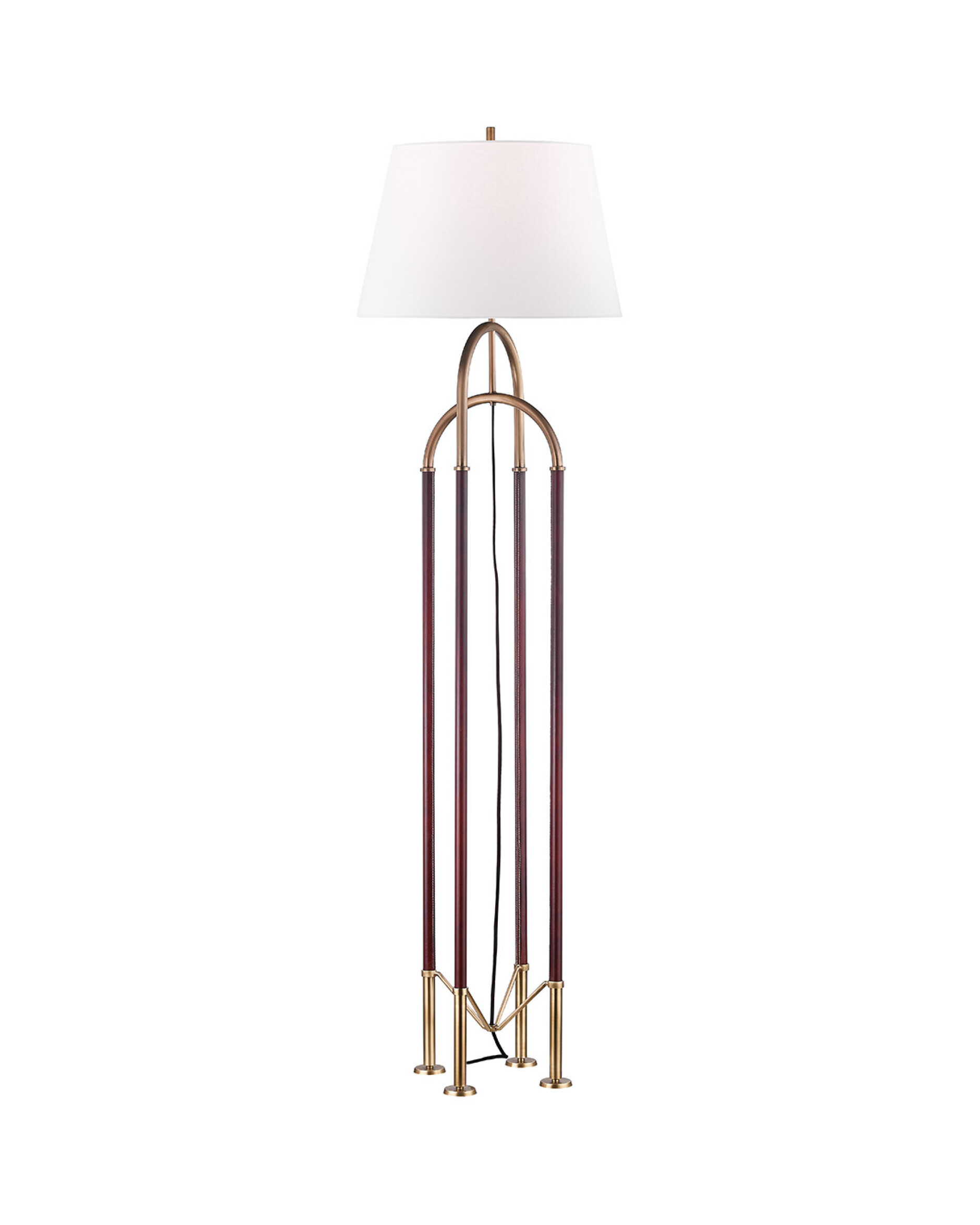 Arnett gulvlampe antikk messing