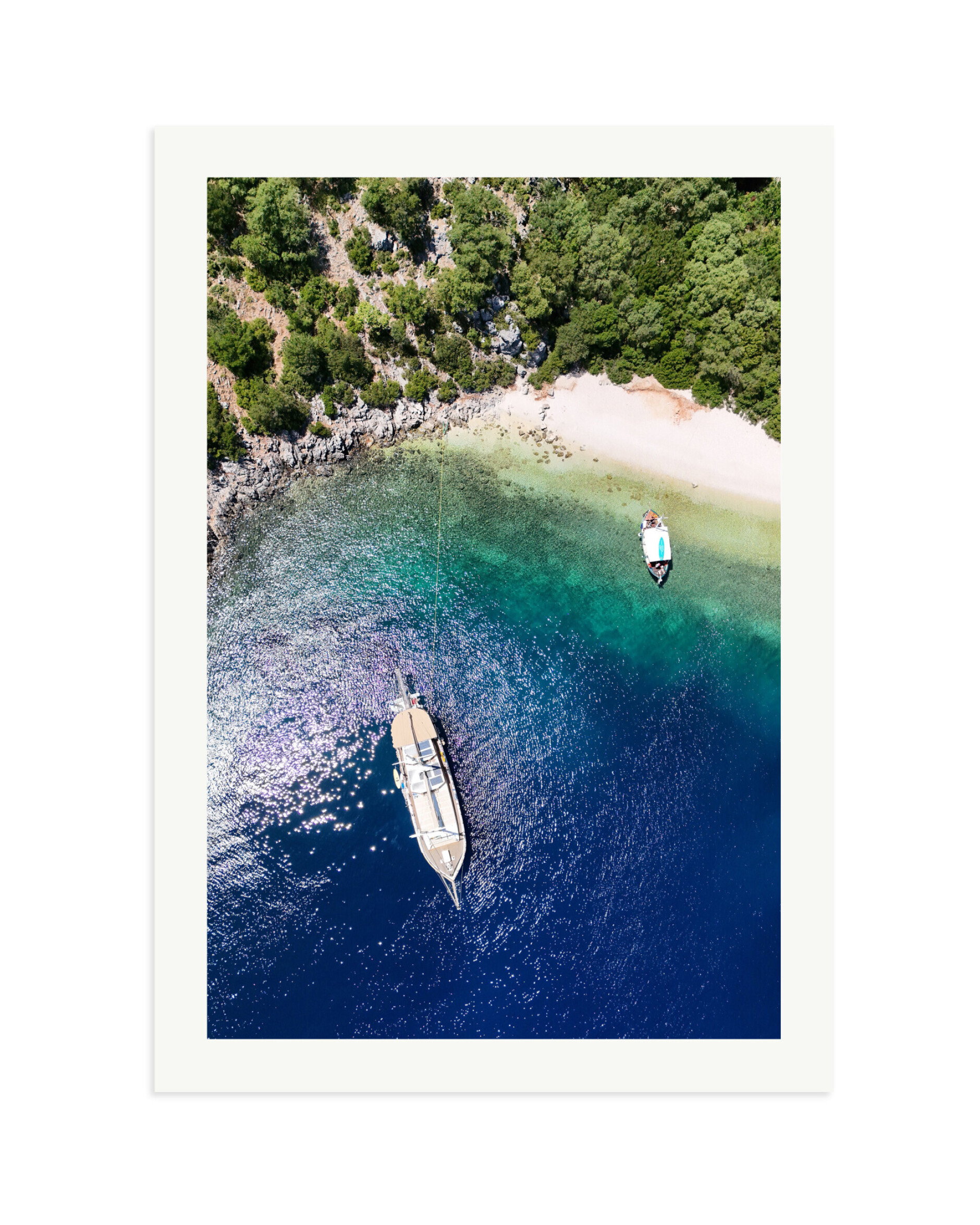 Sailing in Kefalonia Print Only / XXL