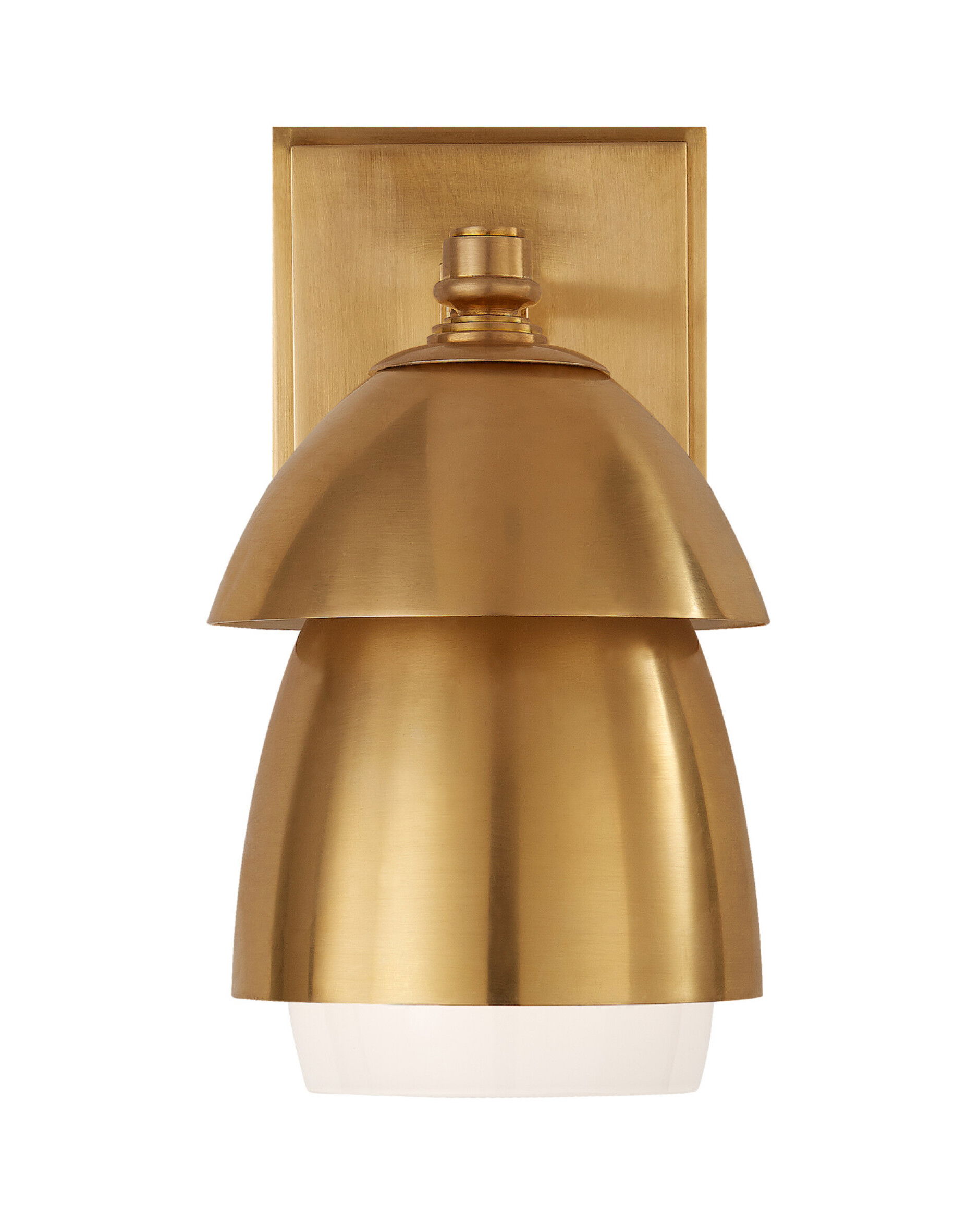 Whitman vägglampa antik mässing