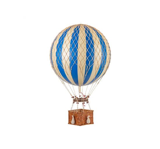 Blue - Jules Verne hot air balloon rainbow