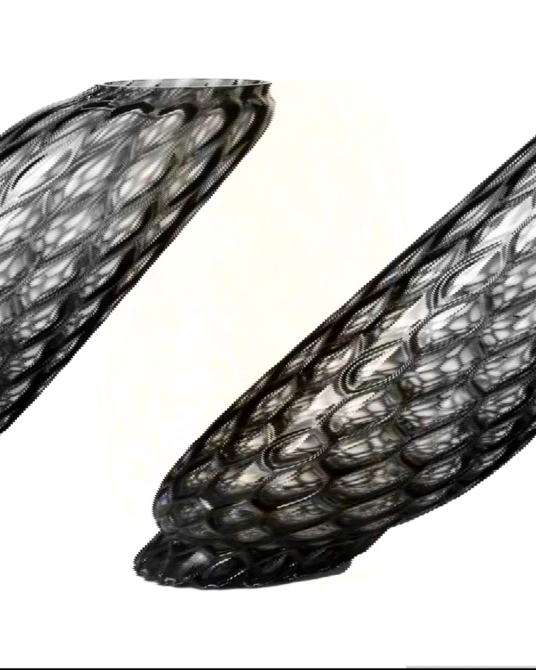 Mercer Glasvase grau