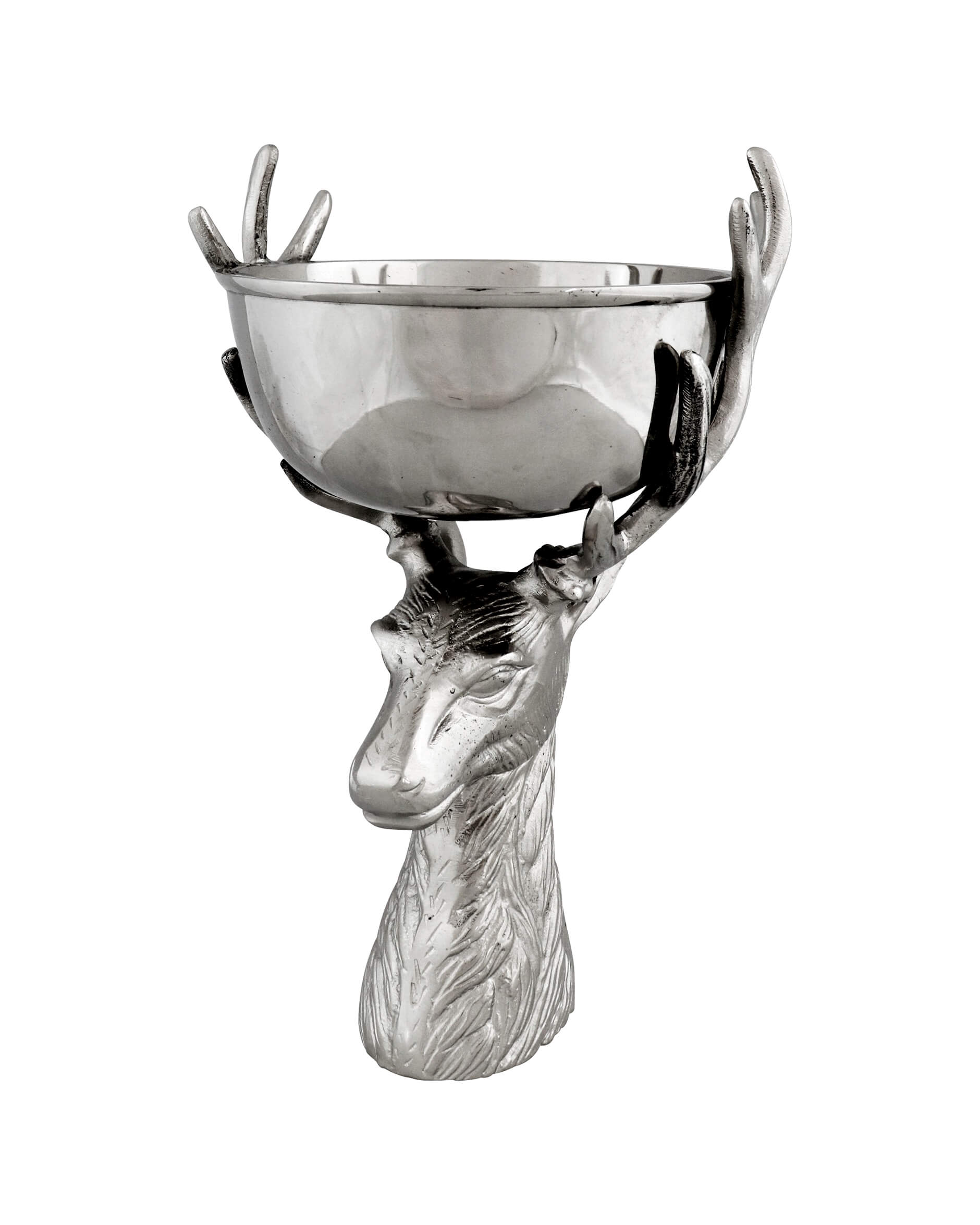 Hjort serveringsskål silver