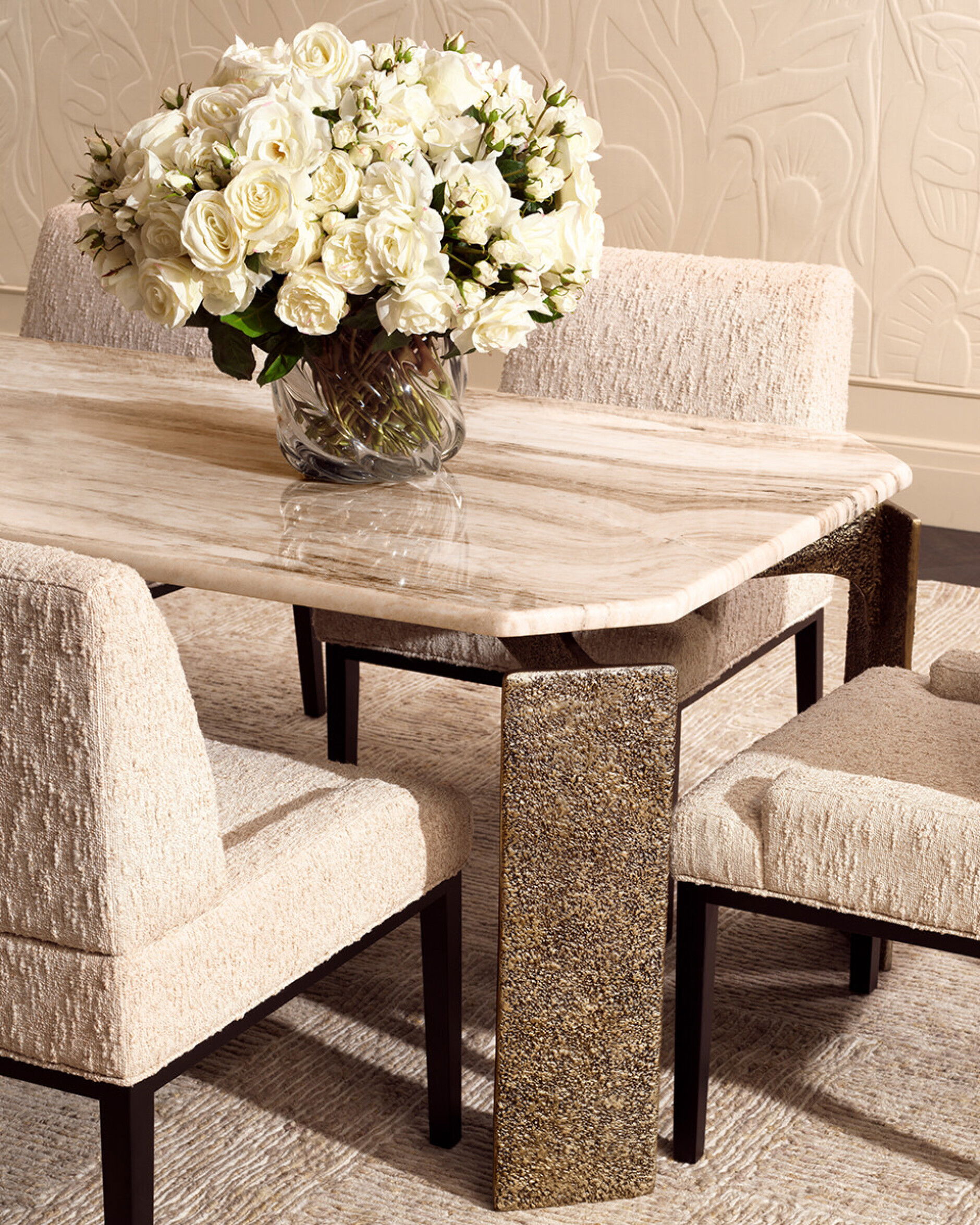 Bodega Esstisch antikes Messing