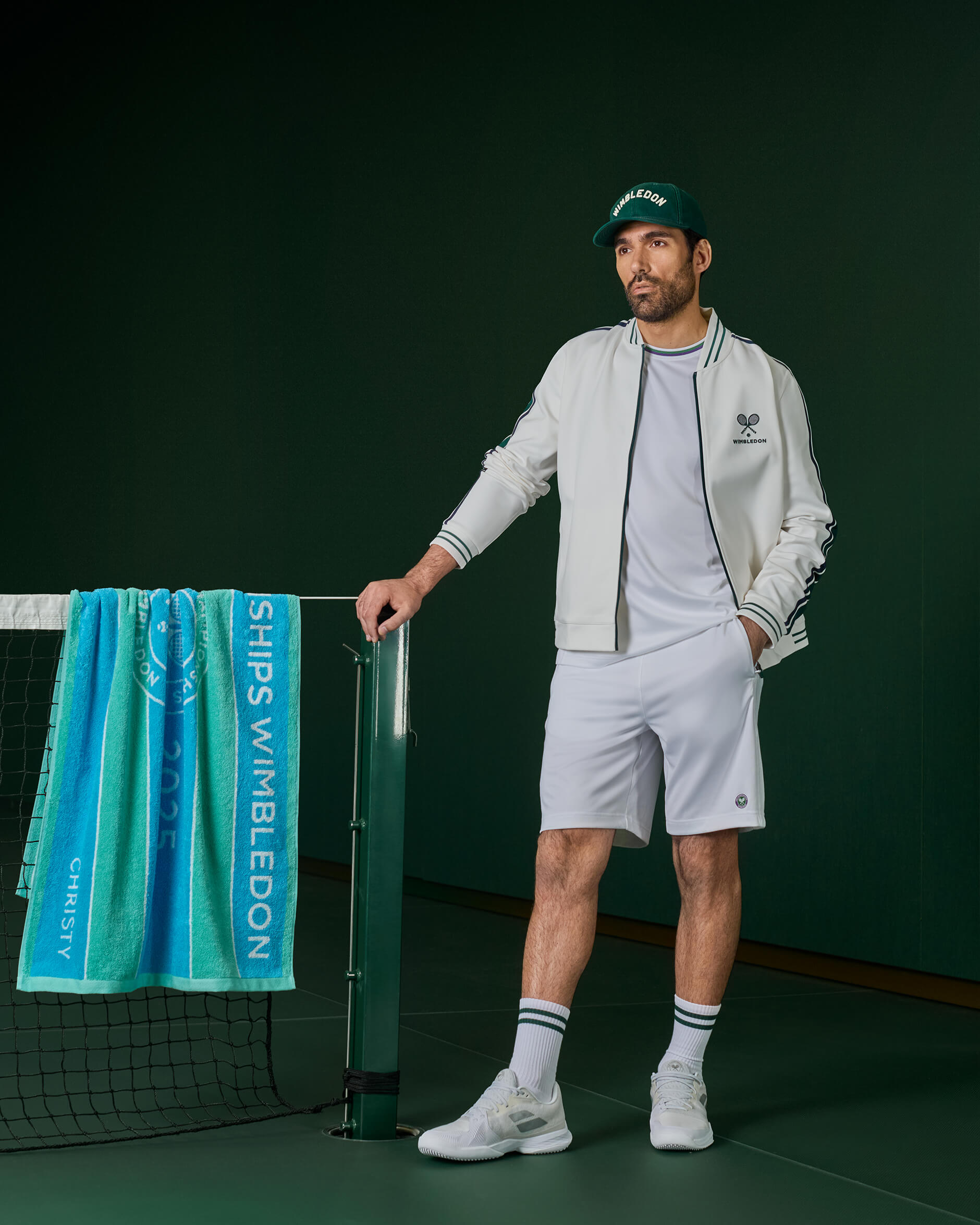 Wimbledon 2025 Championship handduk blå/grön