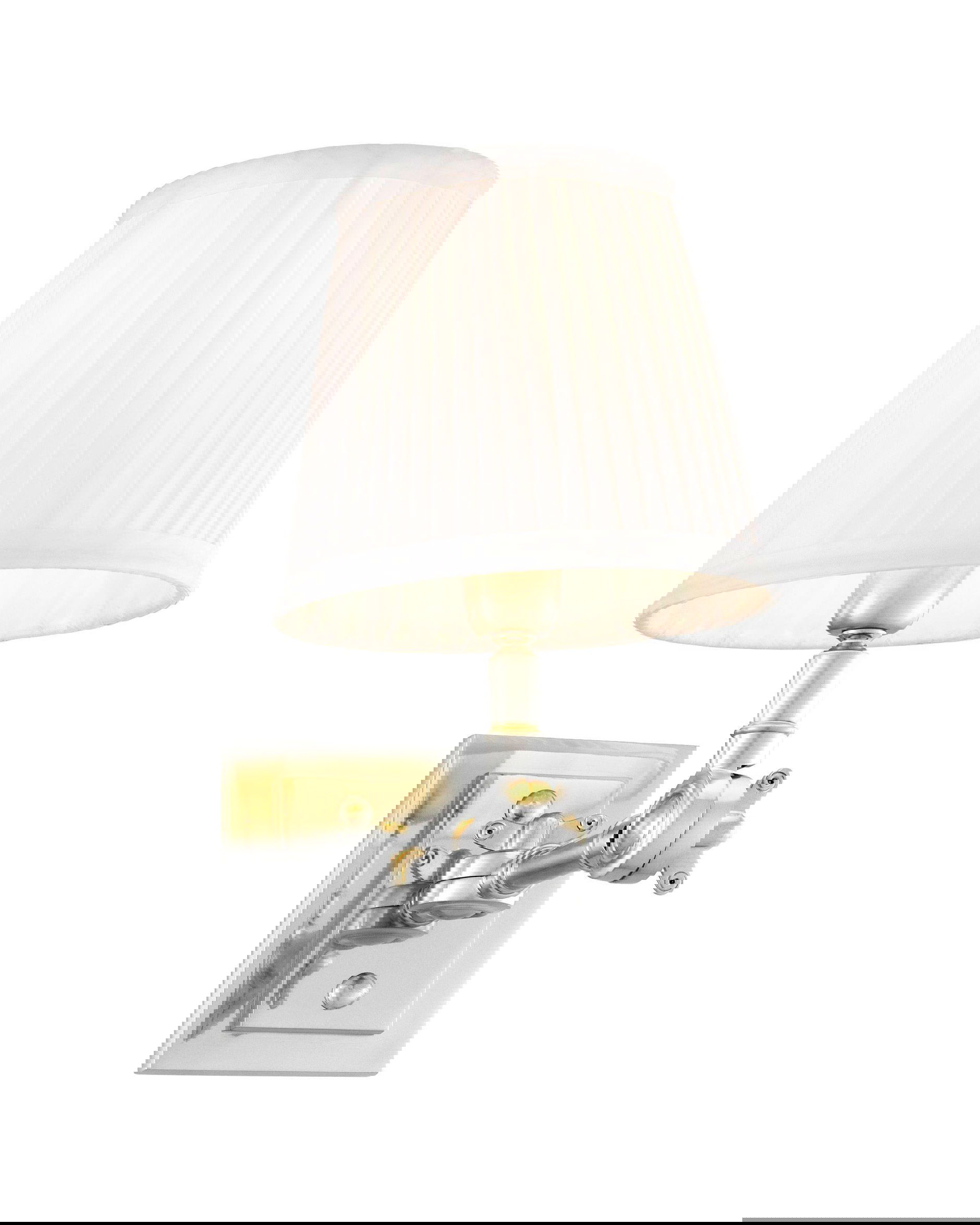 Wentworth vägglampa nickel/vit