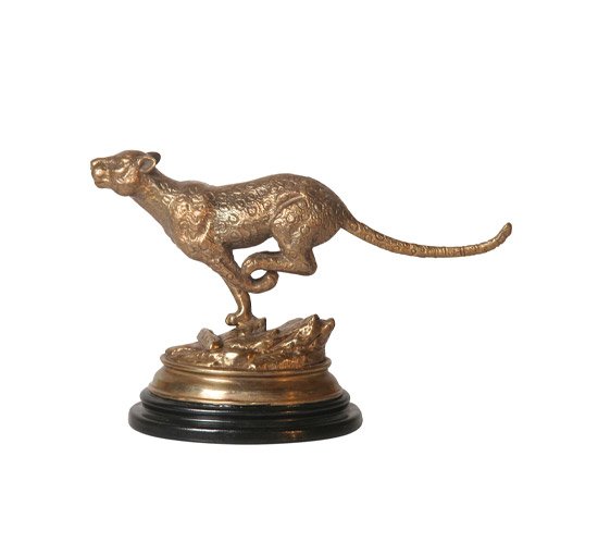 Leopard Figurine brass