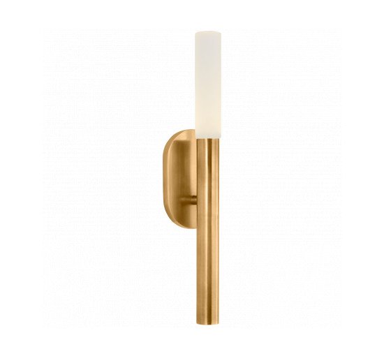 Rousseau Small Bath Sconce Antique-Burnished Brass