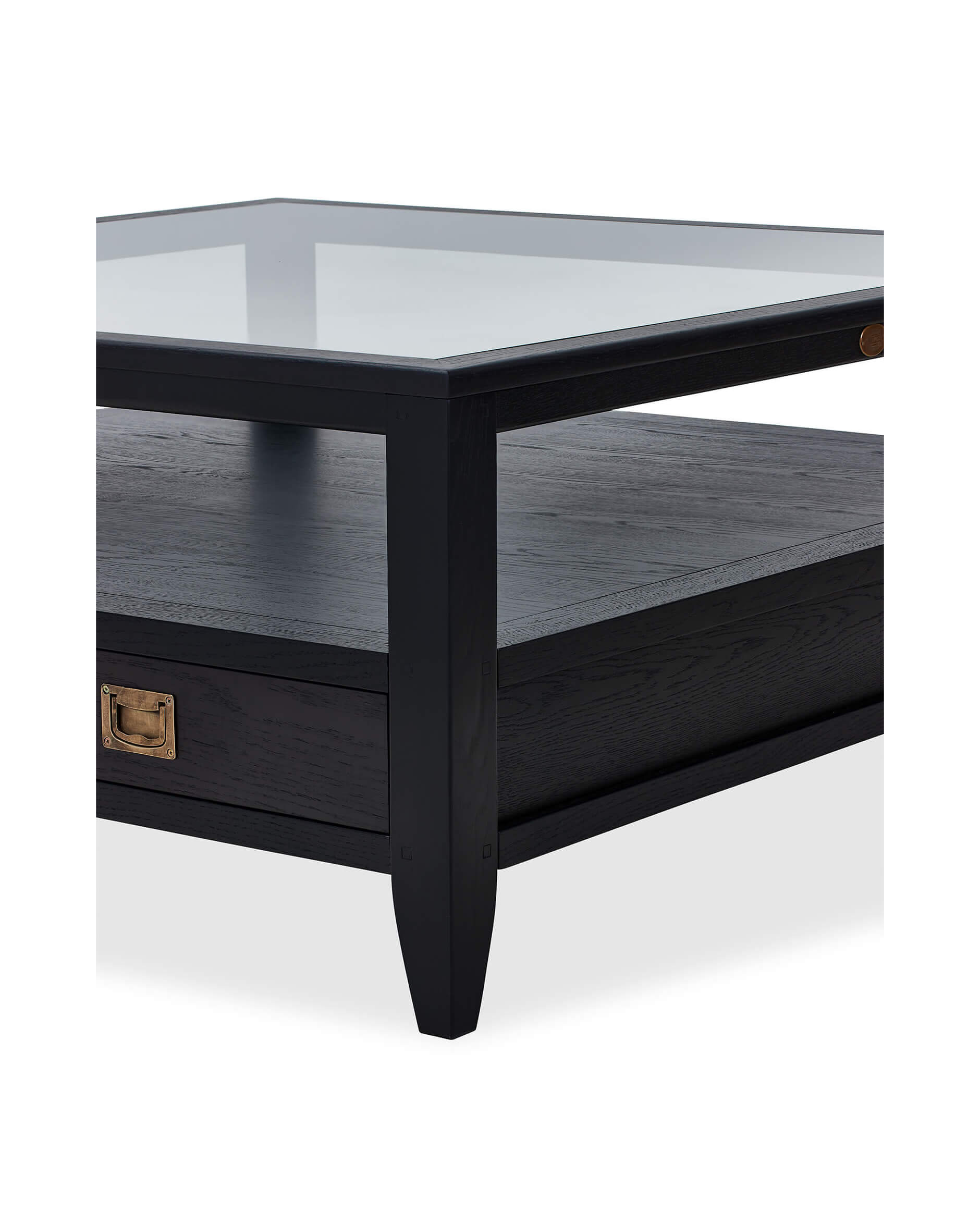 Martino soffbord glasskiva iconic black