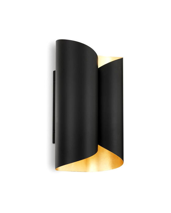 Asco vägglampa svart