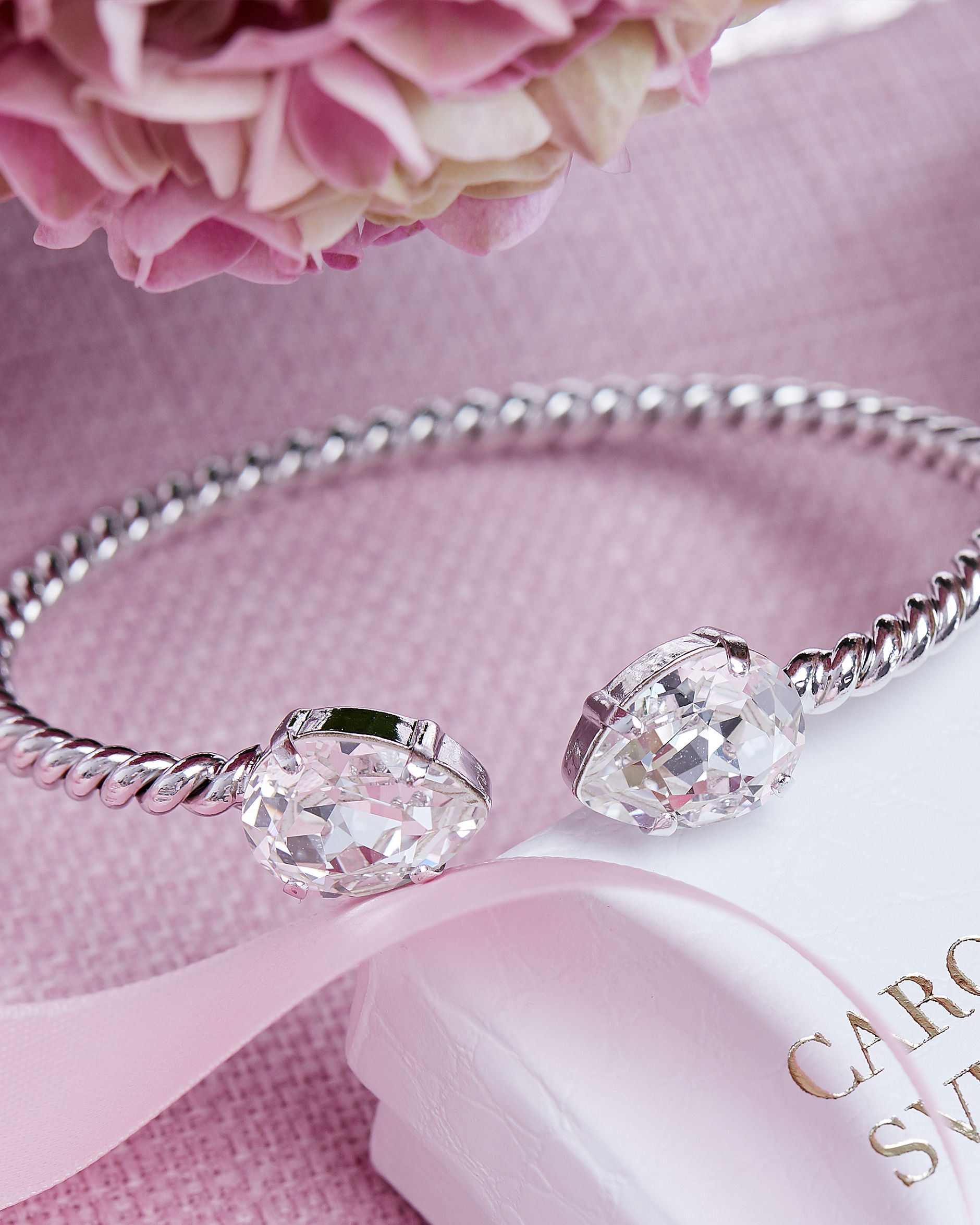 Mini Drop armband crystal rhodium