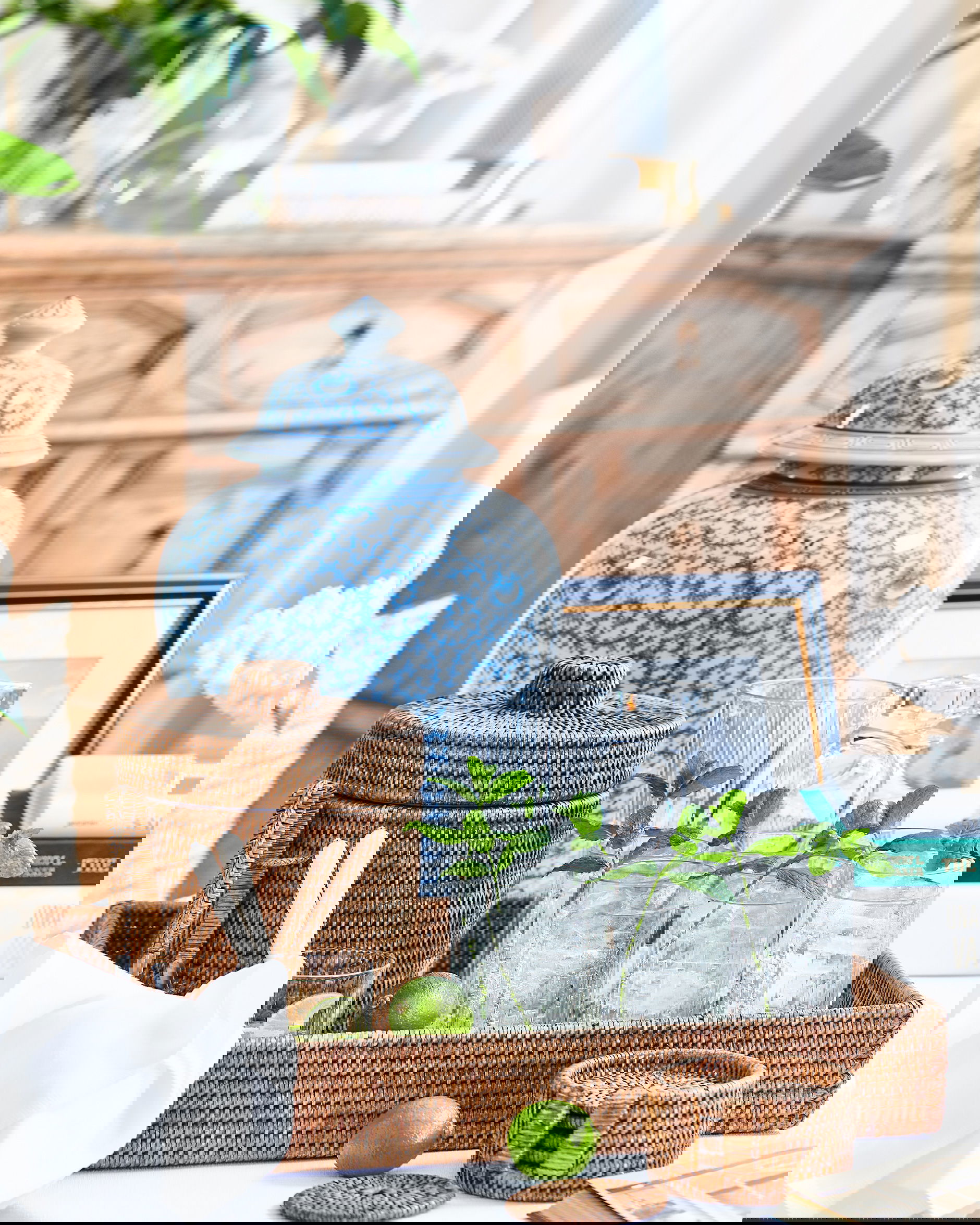 Jacques urna blå/vit