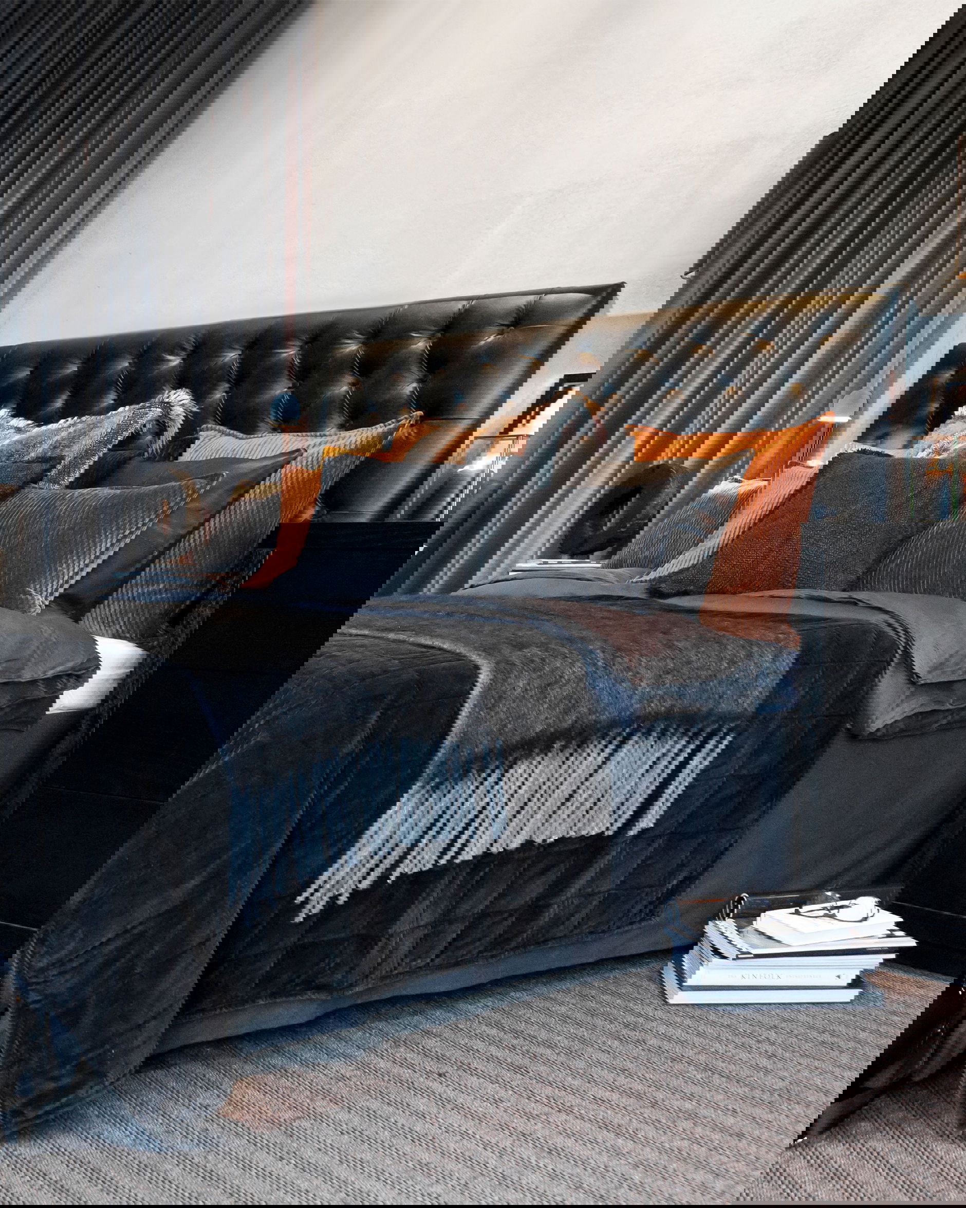 Vienna sänggavel svart