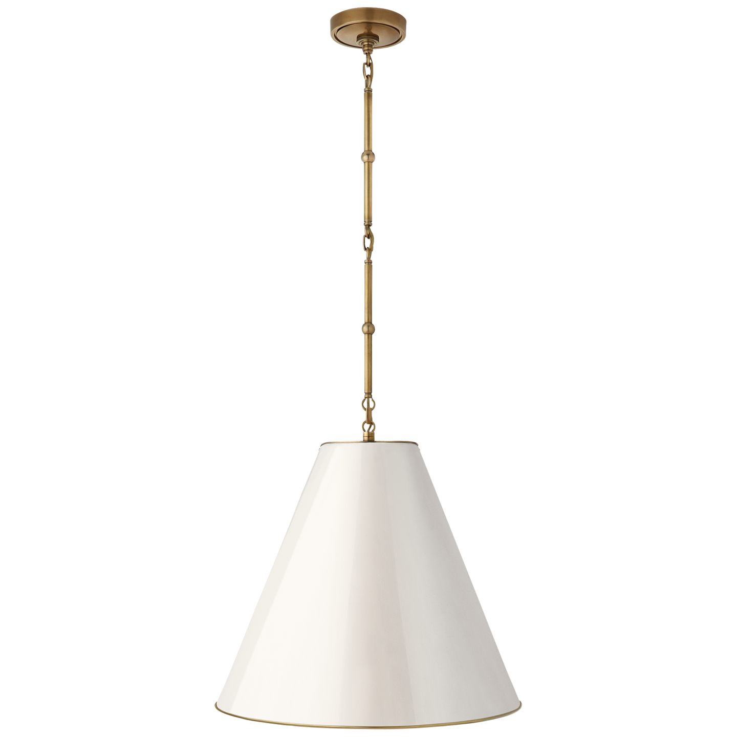 Goodman taklampa mässing/antikvit M