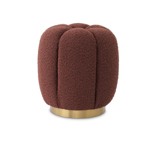 null - Orchanic stool bouclé rouge