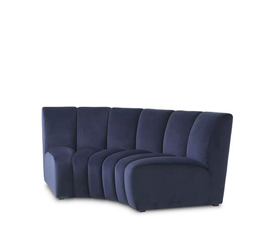 Lando soffa hörn savona midnight blå OUTLET