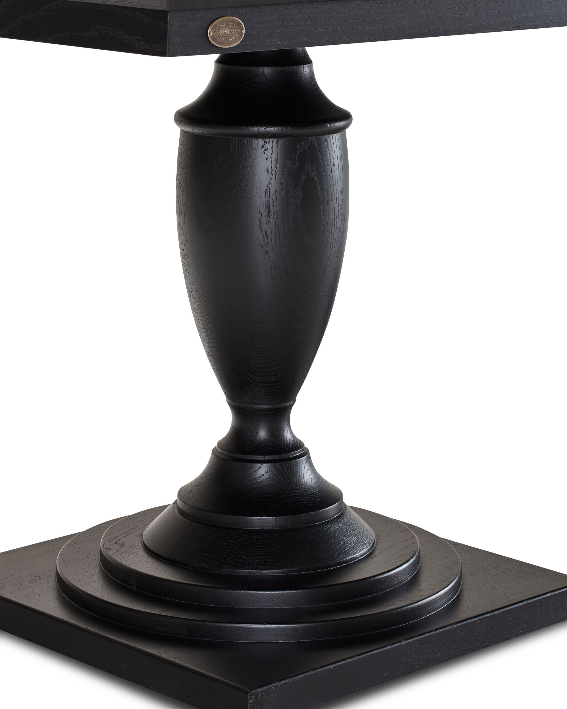 King's Desk dining table, black